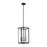 Eurofase Tambouro 4 Light Lantern, Matte Black With Satin Nickel - 38275-012