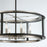 Eurofase Tambouro 6 Light Pendant, Matte Black/Satin Nickel