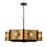 Eurofase 8 Light Chandelier, Bronze/Nature Brass/Bronze - 38428-029