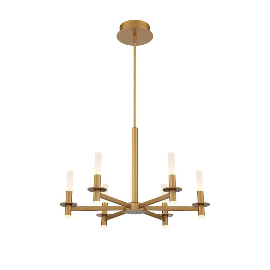 Eurofase 6LT LED Chandelier, Coffee Gold/Frosted Acrylic - 38440-014