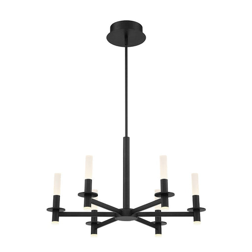 Eurofase 6LT LED Chandelier, Matte Black/Frosted Acrylic - 38440-021