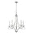 Eurofase Volte 5 Light Chandelier, Chrome - 38512-018