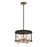 Eurofase 4LT Round LED Chandelier, BronzeGold - 38636-011