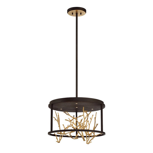 Eurofase 4LT Round LED Chandelier, BronzeGold - 38636-011