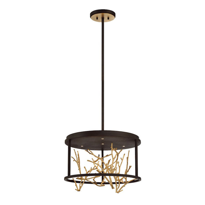 Eurofase 4LT Round LED Chandelier, BronzeGold - 38636-011