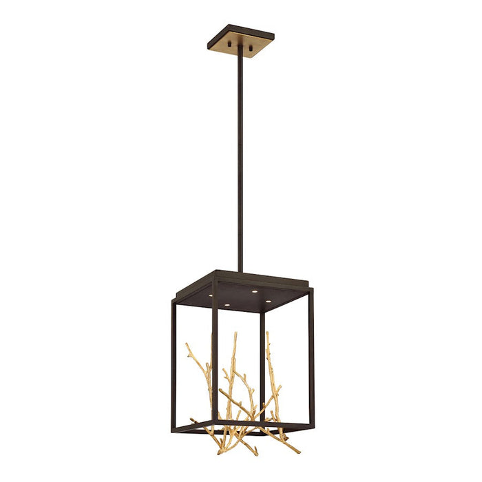 Eurofase 4LT Square LED Chandelier, BronzeGold - 38637-018