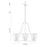 Eurofase Ricca Chandelier, Chrome/Clear crystal