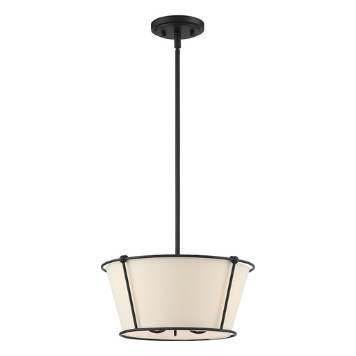 Eurofase Pulito 3 Light Semi Flush Mount, Matte Black - 39044-013