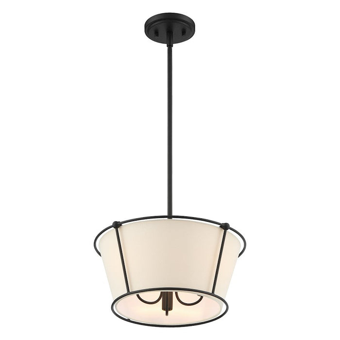 Eurofase Pulito 3 Light Semi Flush Mount, Matte Black