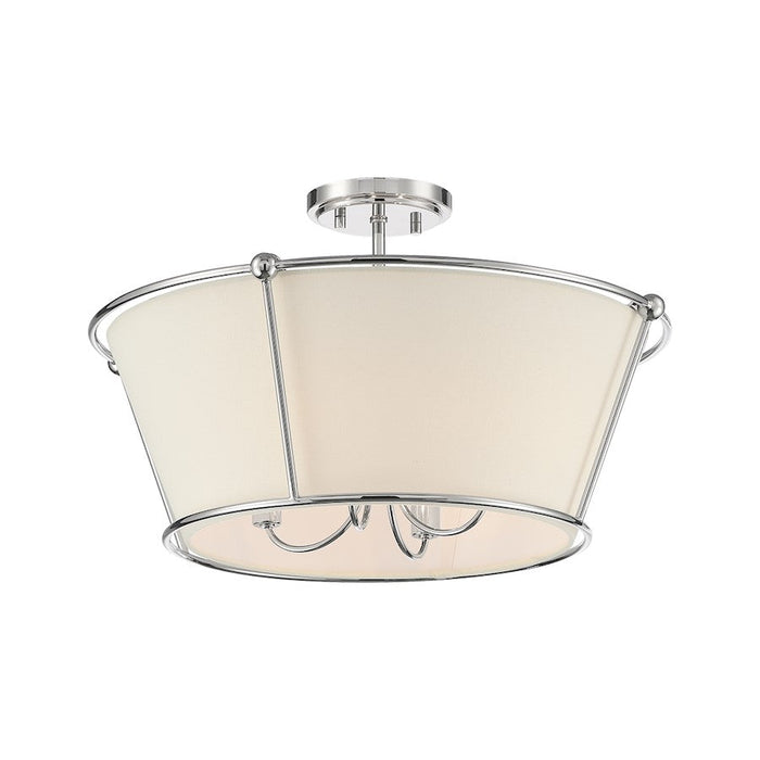 Eurofase Pulito 4 Light Semi Flush, Polished Nickel