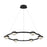 Eurofase Circolo LED Chandelier, Black/Clear Seeded