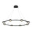 Eurofase Circolo LED Chandelier, Black/Clear Seeded