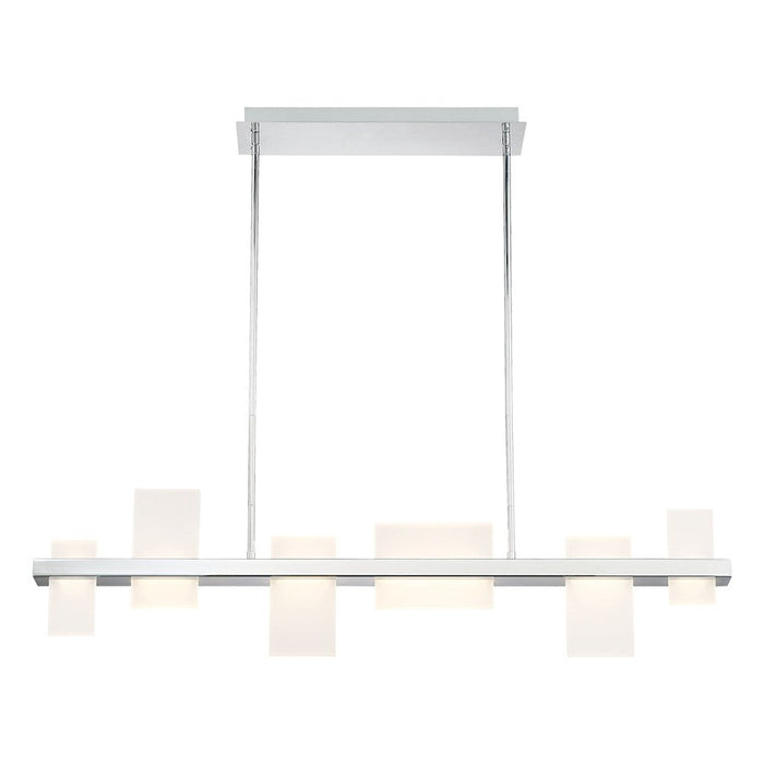 Eurofase Pannello LED Chandelier, Chrome/Frosted Acrylic - 39338-013