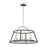 Eurofase Campana 4 Light Chandelier, Satin Nickel/Black - 39422-019