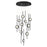 Eurofase Barletta 10 Light LED Chandelier, Black - 39464-019