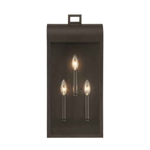 Eurofase Sawyer 3 Light 23" Outdoor Wall Sconce, Satin Black - 41968-017