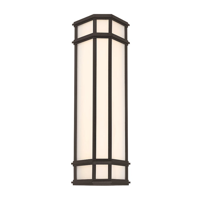 Eurofase Mont?1 Light 21" Outdoor LED Wall Sconce, Satin Black - 42688-013