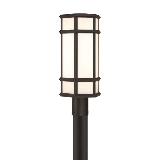 Eurofase Mont?1 Light 20" Outdoor LED Post Light, Satin Black - 42690-016