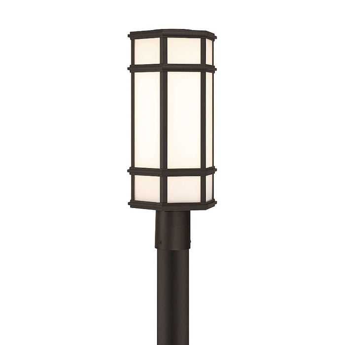 Eurofase Mont?1 Light 20" Outdoor LED Post Light, Satin Black - 42690-016