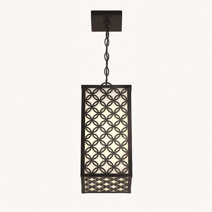 Eurofase Clover 1 Light 8" Outdoor LED Pendant, Black - 42697-015