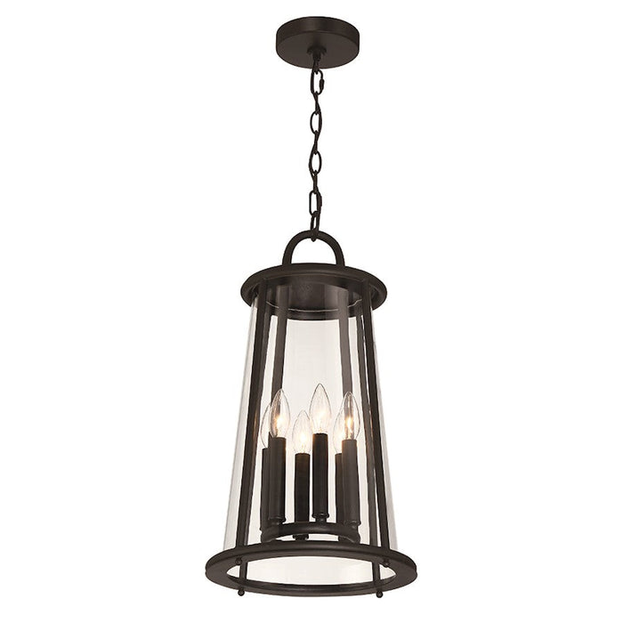 Eurofase Daulle 6 Light 12" Outdoor Pendant, Satin Black - 42722-014