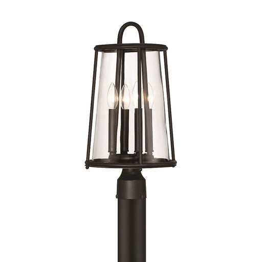 Eurofase Daulle 4 Light 20" Outdoor Post Light, Satin Black - 42723-011