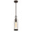 Eurofase Yasmin 1 Light 5" Outdoor Pendant, Satin Black - 42727-019