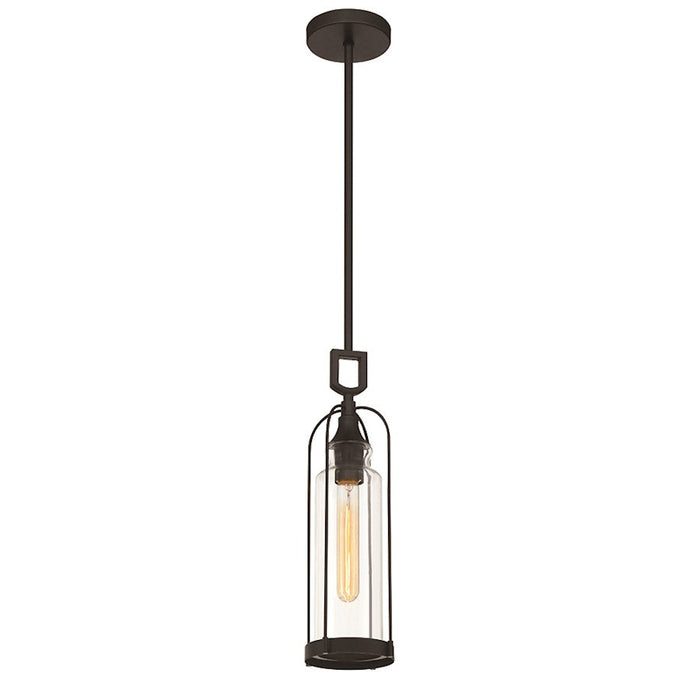 Eurofase Yasmin 1 Light 5" Outdoor Pendant, Satin Black - 42727-019