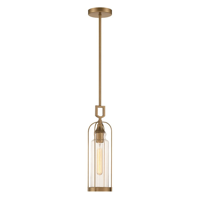 Eurofase Yasmin 1 Light 5" Outdoor Pendant, Aged Gold - 42727-026