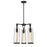 Eurofase Yasmin 3 Light 18" Outdoor Chandelier, Satin Black - 42728-016