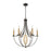 ELK Lighting Dione 6-Light Chandelier, Brushed Antique Brass & Bronze - 10515-6