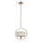 ELK Lighting Corisande Mini Pendant, Nickel/Silver Organza Drum Shade - 31291-1