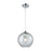 ELK Lighting Watersphere 1-Light Mini Pendant, Chrome/Clear - 31380-1CLR