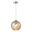 ELK Lighting Watersphere 1-Light Mini Pendant, Chrome/Amber - 31380-1CMP