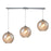 ELK Lighting Watersphere 3-Light Linear Pendant, Chrome/Amber - 31380-3L-CMP