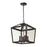 ELK Lighting Alanna 4-Light Pendant, Bronze/Clear Panels - 31507-4