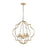 ELK Lighting Chandette 6-Light Chandelier, Aged Silver - 31808-6