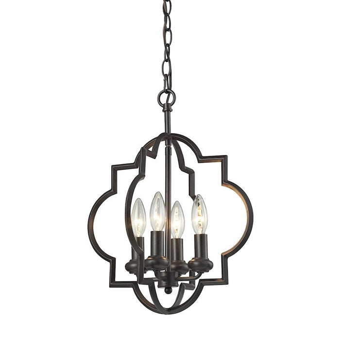 ELK Lighting Chandette 4-Light Chandelier, Oil Rubbed Bronze - 31812-4