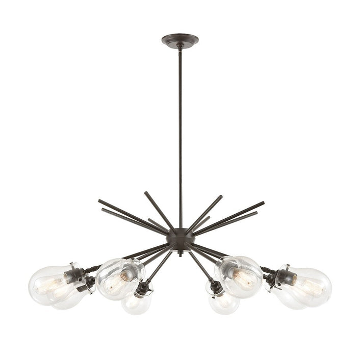 ELK Lighting Jaelyn 8-Light Chandelier, Oil Rubbed Bronze/Clear Glass - 31939-8