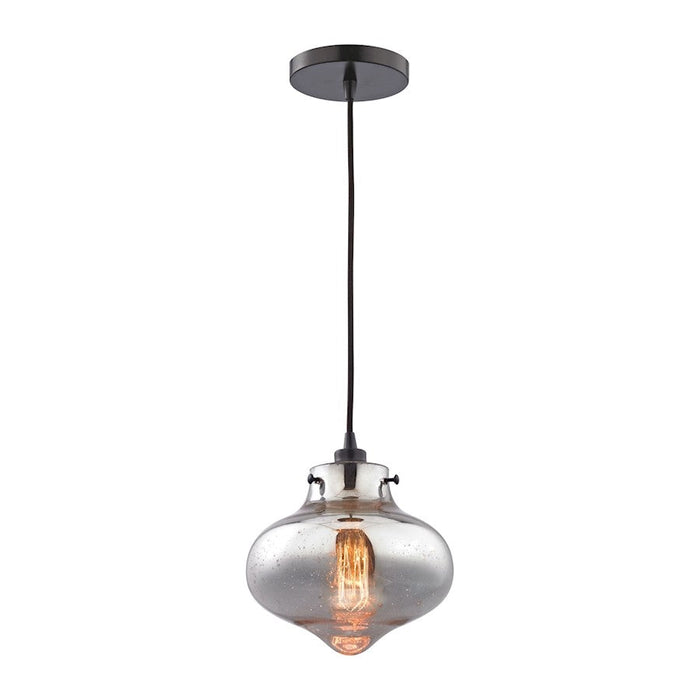 ELK Lighting Kelsey 1-Light Mini Pendant, Bronze/Mercury Glass - 31955-1