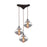 ELK Lighting Kelsey 3-Light Triangular Pendant, Bronze/Mercury Glass - 31955-3