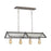 ELK Lighting Ridgeview 4-Light Chandelier, Nickel & Zinc/Seedy - 31962-4