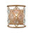 ELK Lighting Armand 1-Light Sconce, Matte Gold/Clear Crystals - 32090-1