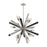 ELK Lighting Solara 10-Light Chandelier, Nickel/Grey Wood Spindles - 32233-10