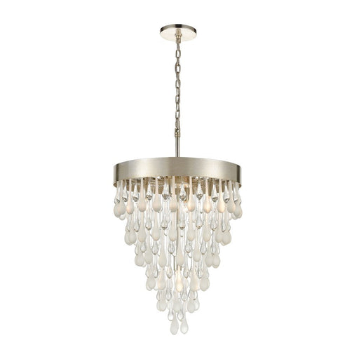 ELK Lighting Morning Frost 5-Light Chandelier, Silver/Clear - 32342-5