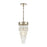 ELK Lighting Morning Frost 1-Light 8" Mini Pendant, Silver/Clear - 32344-1