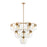 ELK Lighting Collective 10-Light Chandelier, Satin Brass/Clear Glass - 32354-10