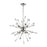 ELK Lighting Sprigny 6-Light Chandelier, Polished Nickel/Clear Crystal - 33030-6