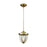 ELK Lighting Sturgis 1-Light Mini Pendant, Satin Brass/Clear Blown - 33120-1