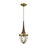 ELK Lighting Sturgis 1-Light Mini Pendant, Antique Brass/Clear Blown - 33140-1